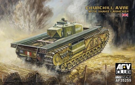 AFV Club AF35259 1/35 Churchill Avre w/Snake Launcher Plastic Model Kit