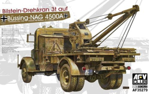 AFV Club AF35279 1/35 German Kfz.100 L4500A w/ Bilstein 3T Crane Plastic Model Kit