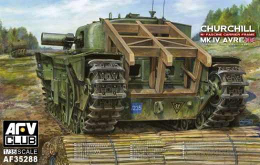 AFV Club AF35288 1/35 Churchill Mk.IV Avre w/ Fascine Carrier Plastic Model Kit