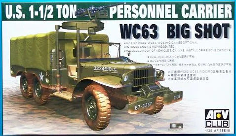 AFV Club AF35S18 1/35 Wc63 1-T 6X6 Personnel Carrier Plastic Model Kit