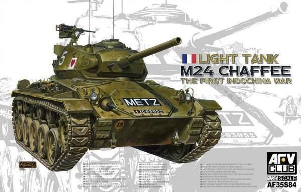 AFV Club AF35S84 1/35 M24 Chaffee The First Indochina War - French Army Plastic Model Kit