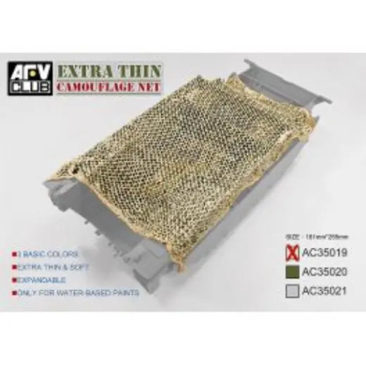 AFV Club AC35019 1/35 Extra Thin Camouflage Net-Desert Tan AFV
