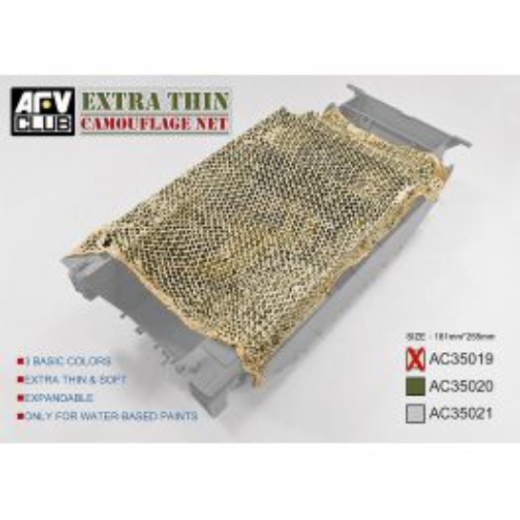 AFV Club AC35019 1/35 Extra Thin Camouflage Net-Desert Tan