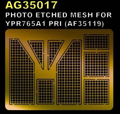 AFV Club AG35017 1/35 Photo Etched Mesh For YPR765A1 PRI Plastic Model Kit