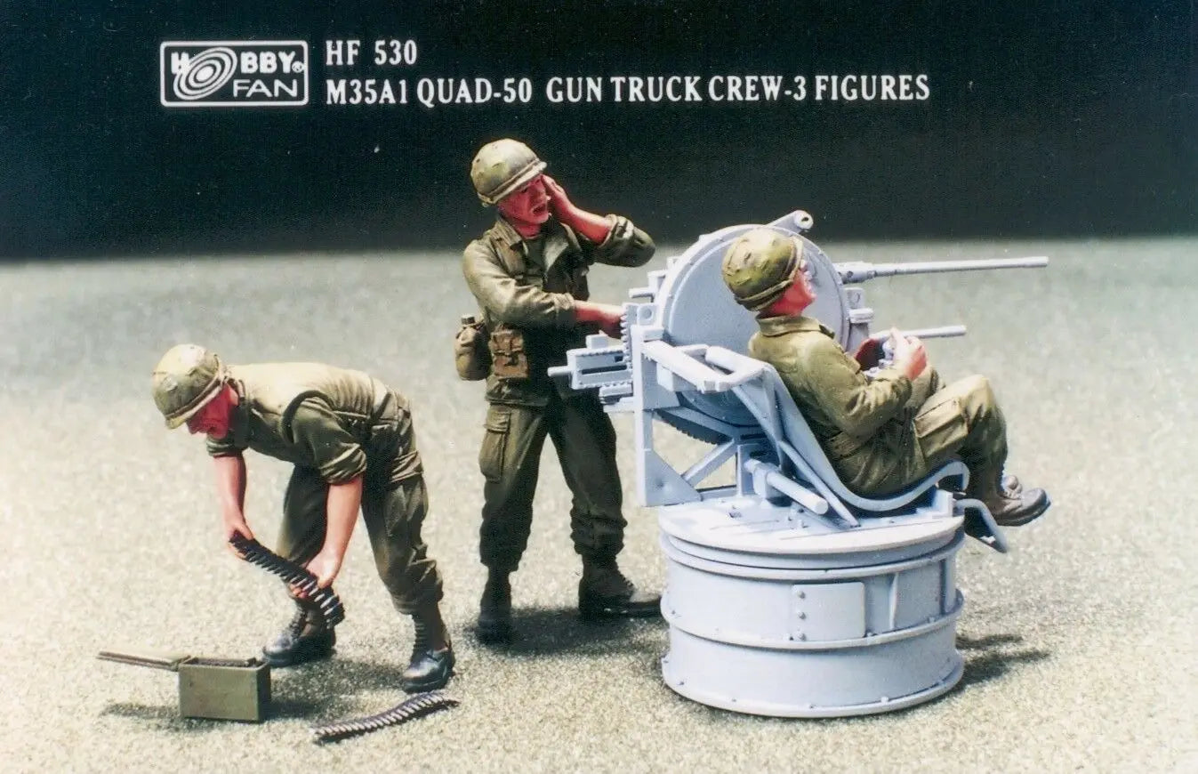 AFV Club HF530 M35A1 Quad-50 Gun Truck Crew Plastic Model Kit AFV