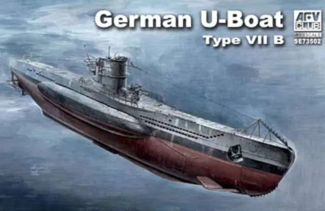 AFV Club SE73502 1/350 German U-Boat Type VII B Plastic Model Kit AFV