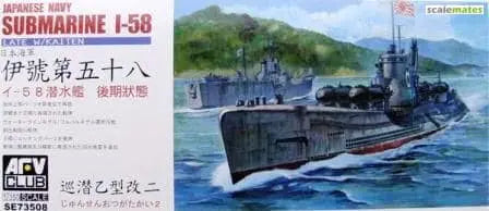 AFV Club SE73508 1/350 Japanese Navy Submarine I-58 Late Plastic Model Kit AFV