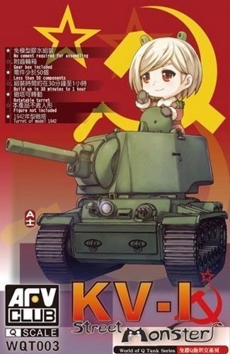 AFV Club WQT003 Egg Soviet Heavy Tank KV-I Plastic Model Kit