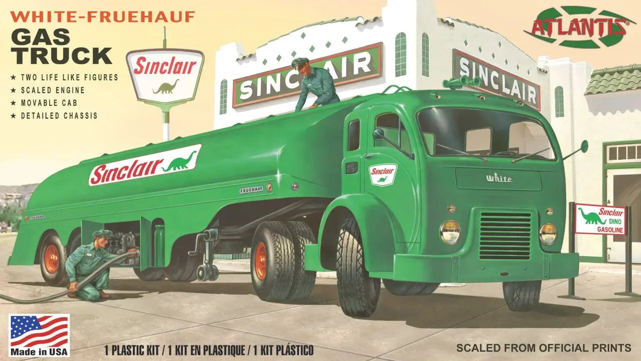 Atlantis H1402 1/48 Vintage Gas Truck Sinclair/US Army Plastic Model Kit Ultimate Hobbies Site