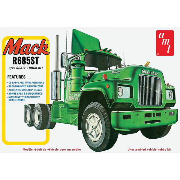 AMT 1039 1/25 Mack R685ST Semi Tractor Plastic Model Kit