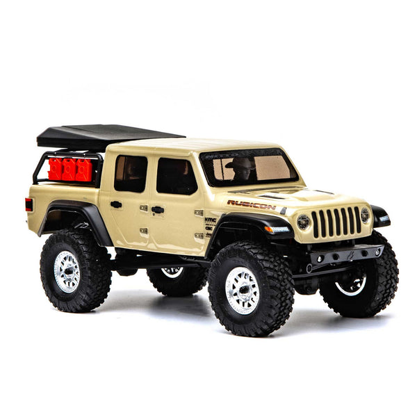 AXIAL 1/24 SCX24 Jeep JT Gladiator 4WD Rock Crawler Brushed RTR, Beige AXI00005T1