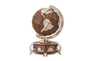 Wooden Globe - rotating ball and Secret Lockbox