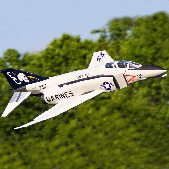 Freewing F-4 Phantom II "Ghost Grey" Ultra Performance 8S 90mm EDF Jet - PNP FJ31222P