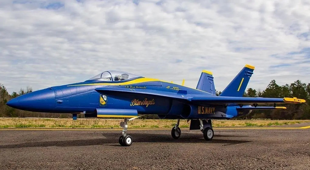 Freewing F/A-18C Hornet Blue Angels High Performance 90mm EDF Jet - PNP FJ31414P Freewing