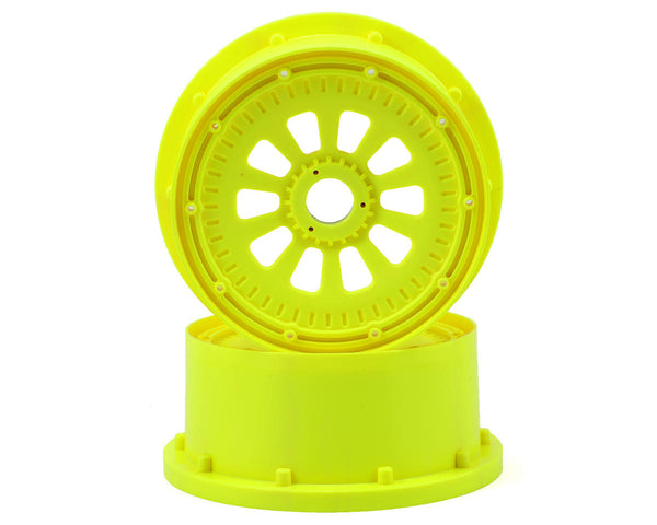 Losi Wheel and Beadlock Set (2), Yellow 5ive-T