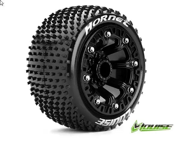 ST-Hornet 1/10-1/16th BLK Rim w/tyre Louise