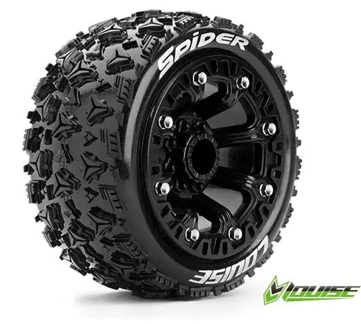 ST-Spider 1/10-1/16th BLK Rim w/tyre Louise