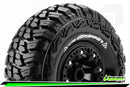 CR-GRIFFIN - 1-10 Crawler Tire Set - Mounted - Super Soft - Black 2.2 Wheels - Hex 12mm Louise