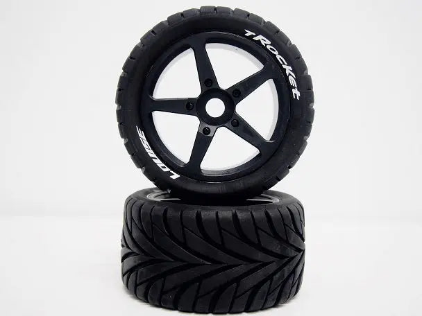 T-Rocket 1/8th Truggy Tyre BLK/spoke Louise