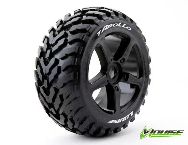 T-Apollo 1/8th Truggy Tyre BLK/spoke Louise