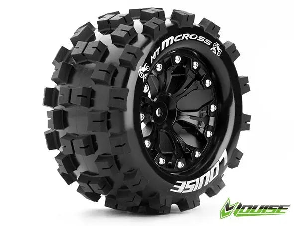 MT-Mcross 2.8 Tyre w/rim Black BRG typ Louise