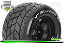 MFT 1/8 MT-ROCKET MONSTER TRUCK TIRE SPORT / 0 OFFSET BLACK RIM HEX 17mm / MOUNTED Louise