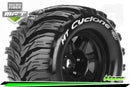 MFT 1/8 MT-CYCLONE MONSTER TRUCK TIRE SPORT / 0 OFFSET BLACK RIM HEX 17mm / MOUNTED Louise
