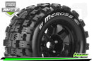 MFT 1/8 ST-MCROSS STADIUM TRUCK TIRE SPORT / 1/2 OFFSET BLACK RIM HEX 17mm / MOUNTED Louise