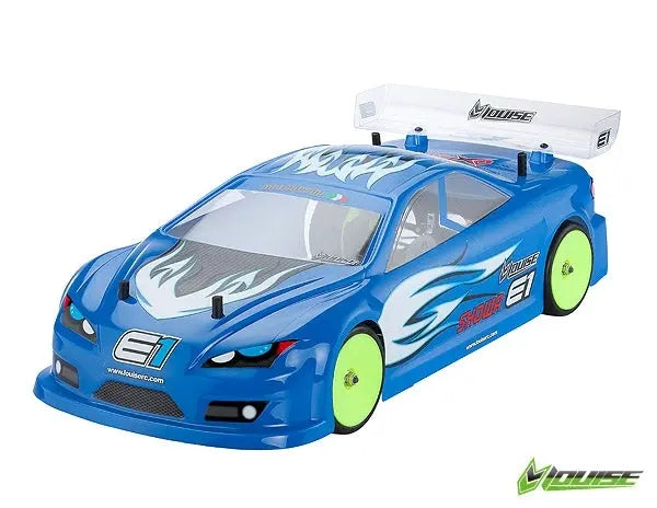 E1 Clear Body 190mm w/decals Louise