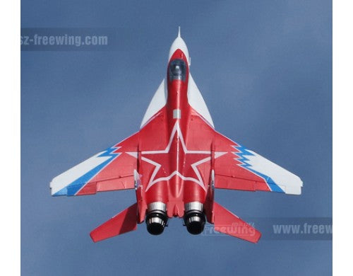 FREEWING MIG-29 RED STAR TWIN 80MM EDF JET THRUST VECTOR PNP