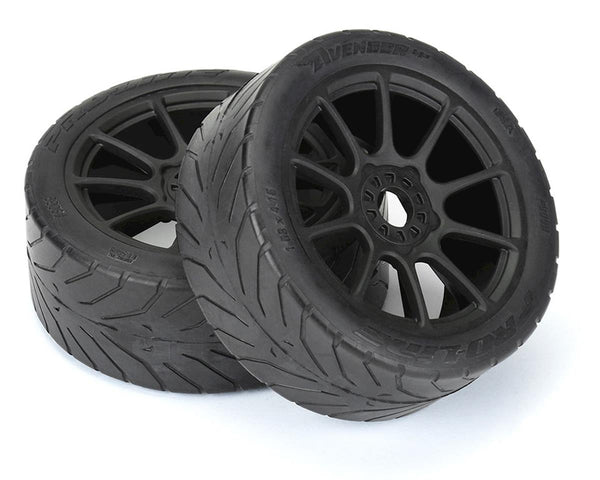 Proline Avenger HP S3-Soft-Belted 1/8 Buggy Tyres Mounted on Wheels, F/R, PR9069-21