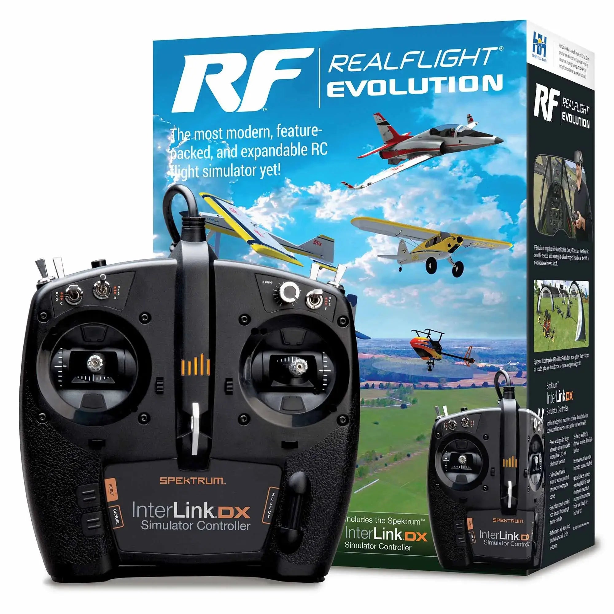 RealFlight Evolution Flight Simulator with Mode Changable Interlink Controller, RFL2000 Realflight