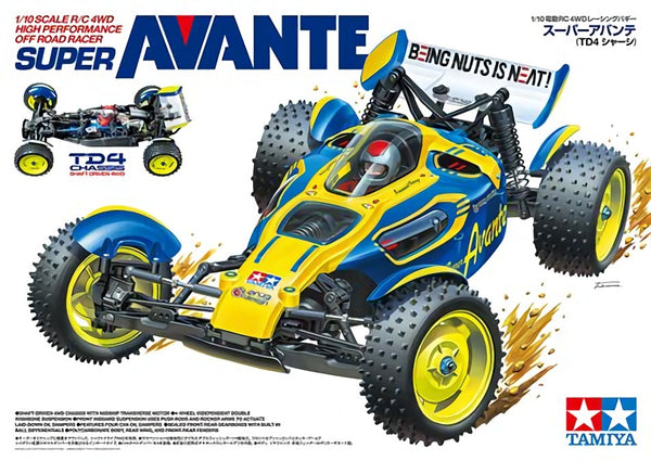 TAMIYA 58696 SUPER AVANTE TD4-CHASSIS 4WD RC BUGGY