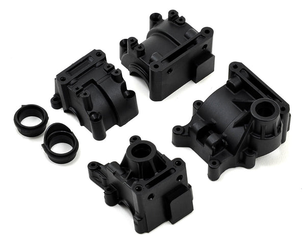 TLR Front and Rear Gear Box (Diff Case) Set, All 8ight