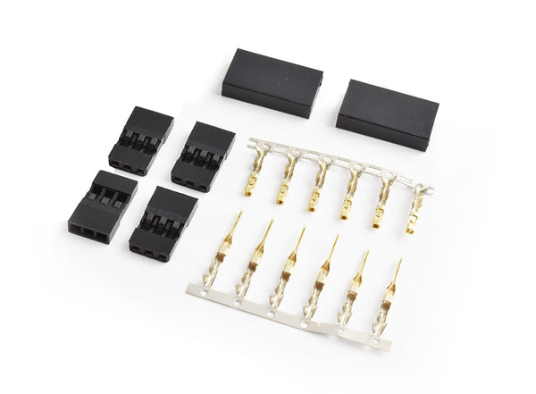 JR connector set Gold plated terminals 2pairs/bag