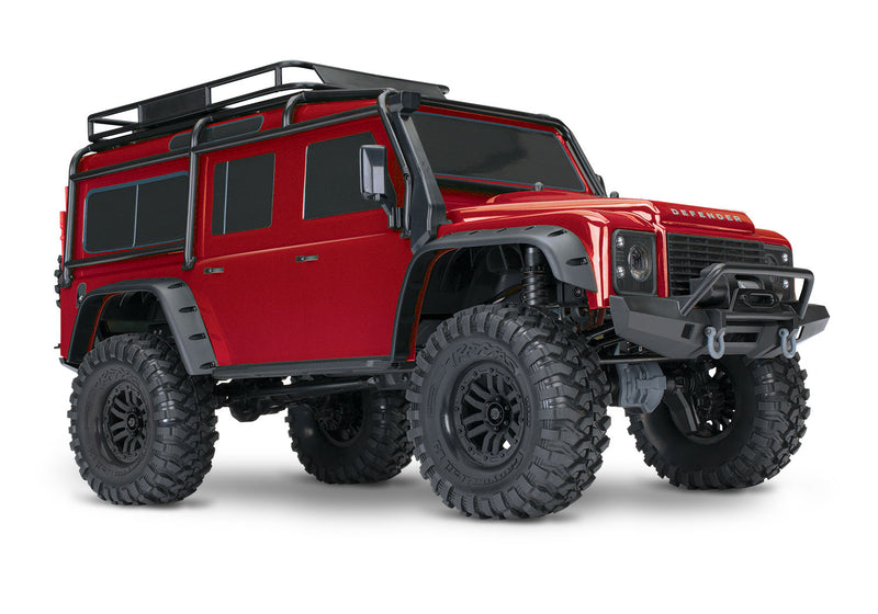 Traxxas TRX-4 1/10 Scale Trail Rock Crawler w/Land Rover Defender Body (Red)