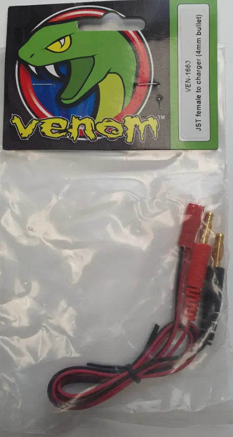JST Female Charge Lead (4mm Bullett) Venom