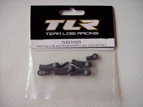 Team Losi Racing Steering Link & Angled Ball Cup Set (22/2.0/T/SCT)