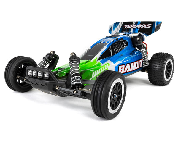 Traxxas 1/10 Bandit XL-5 2WD Electric Off Road RC Buggy w/ LED Light Kit Green
