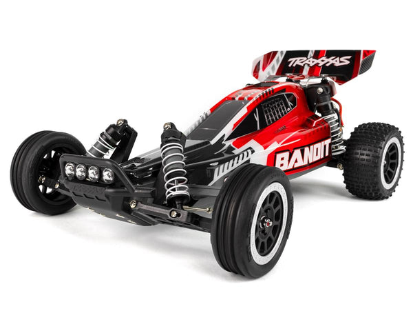 Traxxas 1/10 Bandit XL-5 2WD Electric Off Road RC Buggy w/ LED Light Kit Red