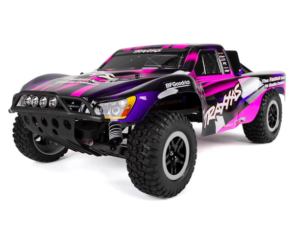 Traxxas Slash 1/10 RTR Short Course Truck (Pink) LED Lights, TQ 2.4GHz Radio, Battery & DC Charger 58034-61
