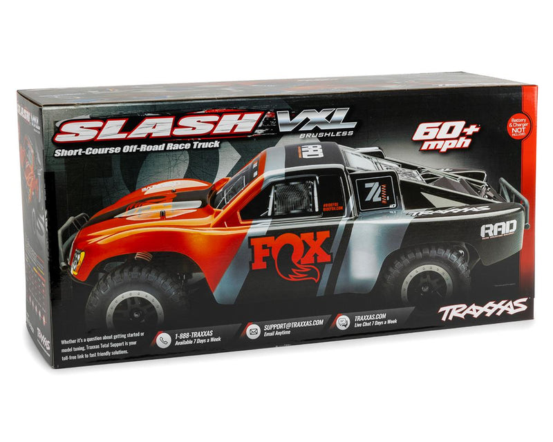 Traxxas Slash VXL 1/10 RTR 2WD Short Course Truck (FOX) w/Magnum 272R, TQi 2.4GHz Radio & TSM 58076-74